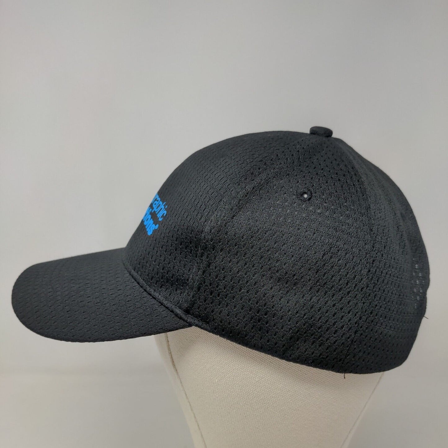 Geographic Solutions Men's Strapback Hat Black OSFA Graphic Logo Polyester