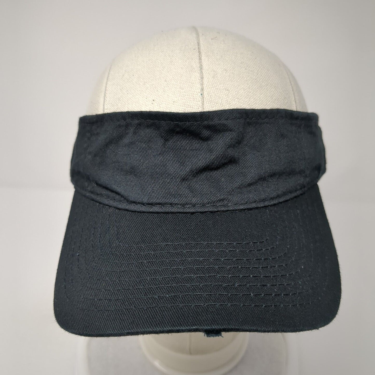 Outdoor Cap Slideback Sun Visor Hat Black One Size Adjustable Lightweight Blank