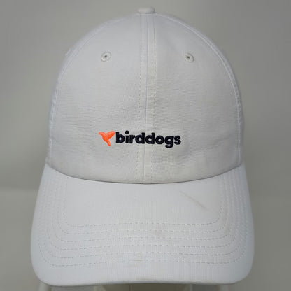 Birddogs Baseball Cap White One Size Performance Adjustable Slideback Hat