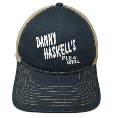 Port Authority Trucker Hat Black Beige One Size Danny Haskells Pub Grill Mesh