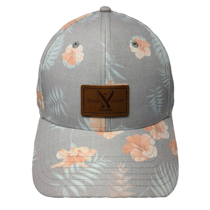 Sportsman Baseball Cap Gray One Size Floral Tropical Hibiscus Dana Point Hat