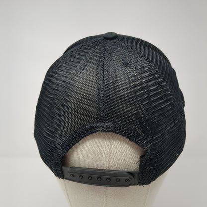 John Deere Snapback Trucker Hat Black One Size Adjustable Embroidered Mesh Back