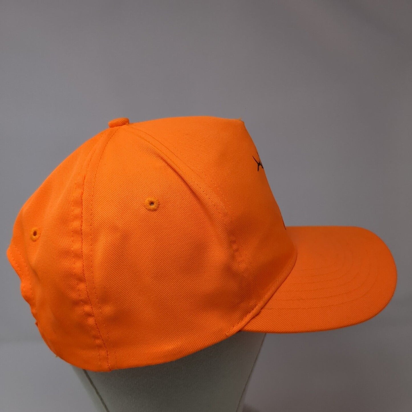 Utah Strapback Hat Orange OSFA Adjustable Graphic Print Vented Holes Polyester