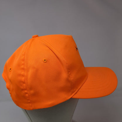 Utah Strapback Hat Orange OSFA Adjustable Graphic Print Vented Holes Polyester