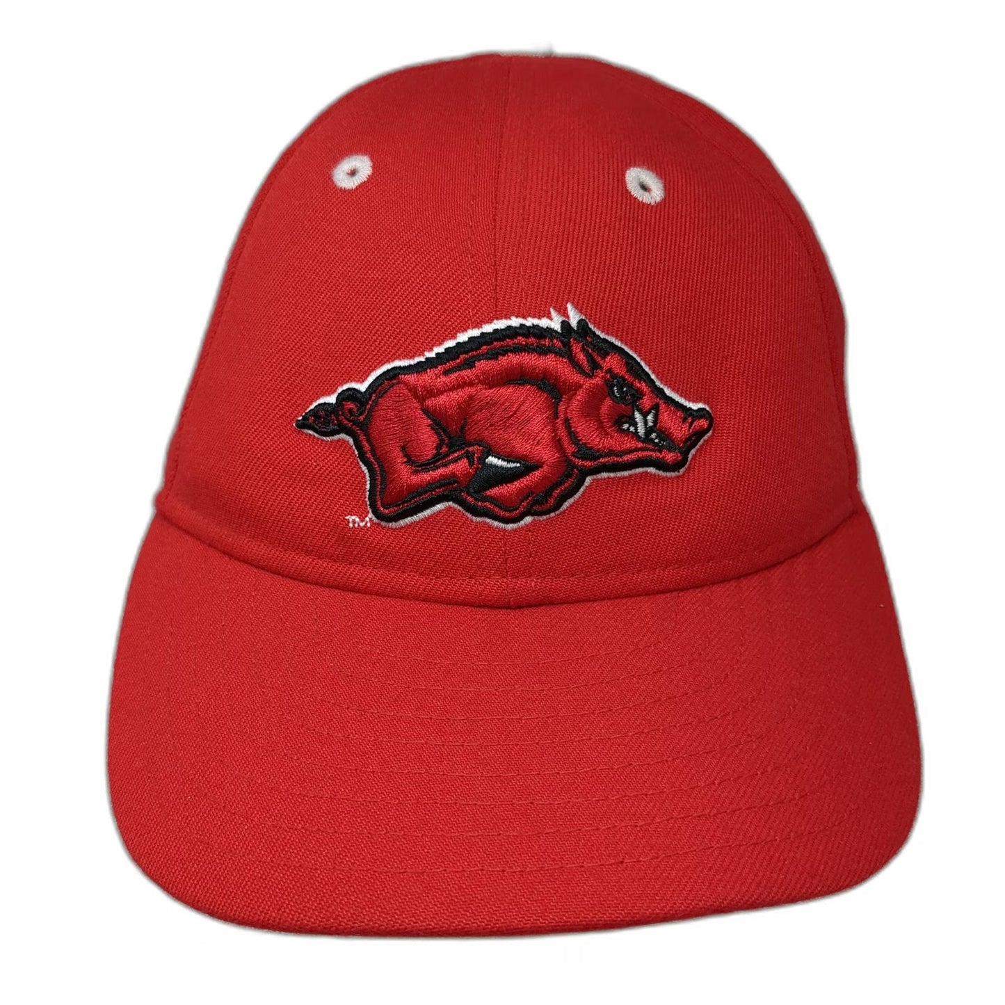 Arkansas Razorbacks NCAA New Era Red Hat 6 3/4 Wool Blend Running Hog Logo Fit