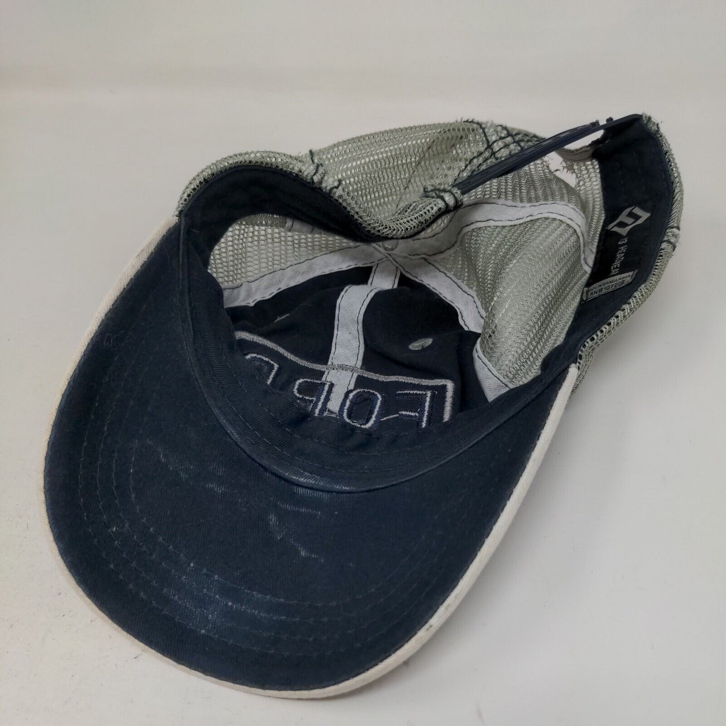 Ford Men's Snapback Mesh Back Hat Blue Adjustable Embroidered Logo