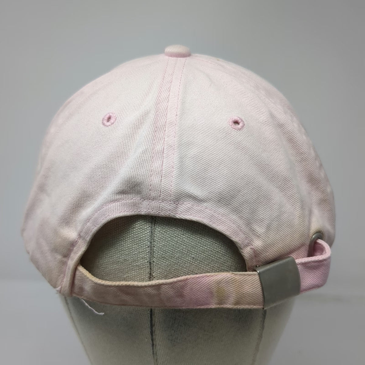 John Deere Baseball Cap Pink One Size Embroidered Logo Slideback Hat Cotton