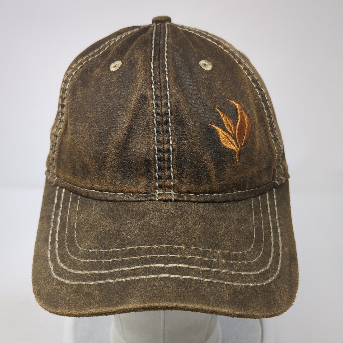 Port Authority Baseball Cap Brown One Size Adjustable Embroidered 6 Panel