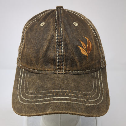 Port Authority Baseball Cap Brown One Size Adjustable Embroidered 6 Panel