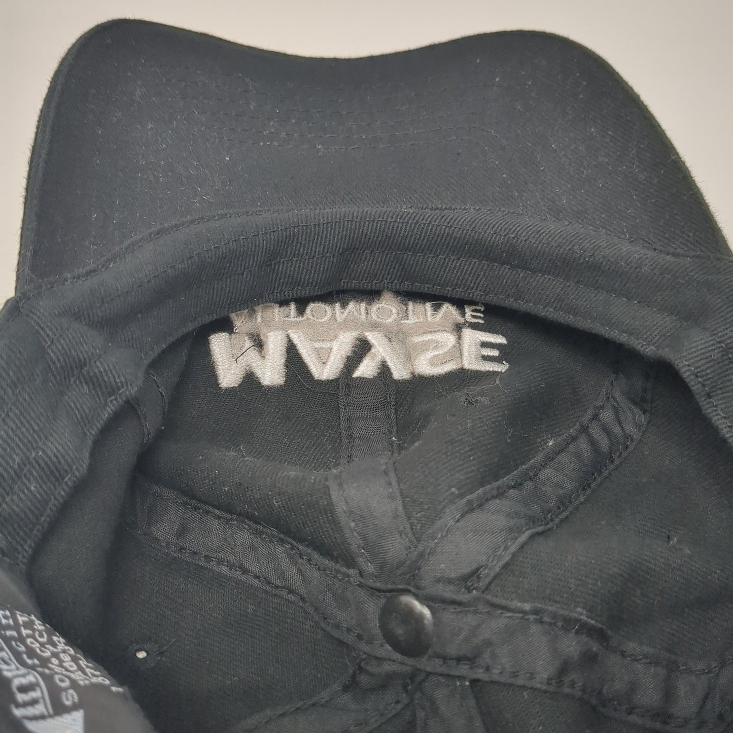 Mayse Automotive Strapback Baseball Cap Black One Size Adjustable Embroidered