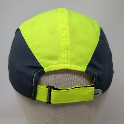 Brooks Baseball Cap Green OSFM Adjustable Mesh Running Performance Sports Hat