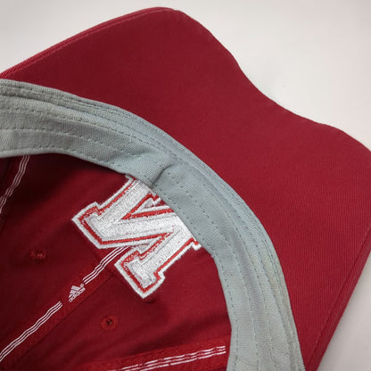 Adidas Nebraska Huskers NCAA Cap Red One Size Hat Climalite Embroidered Logo