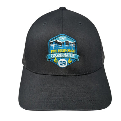 Fire Response Coordinator Snapback Trucker Hat Black One Size Mesh Back