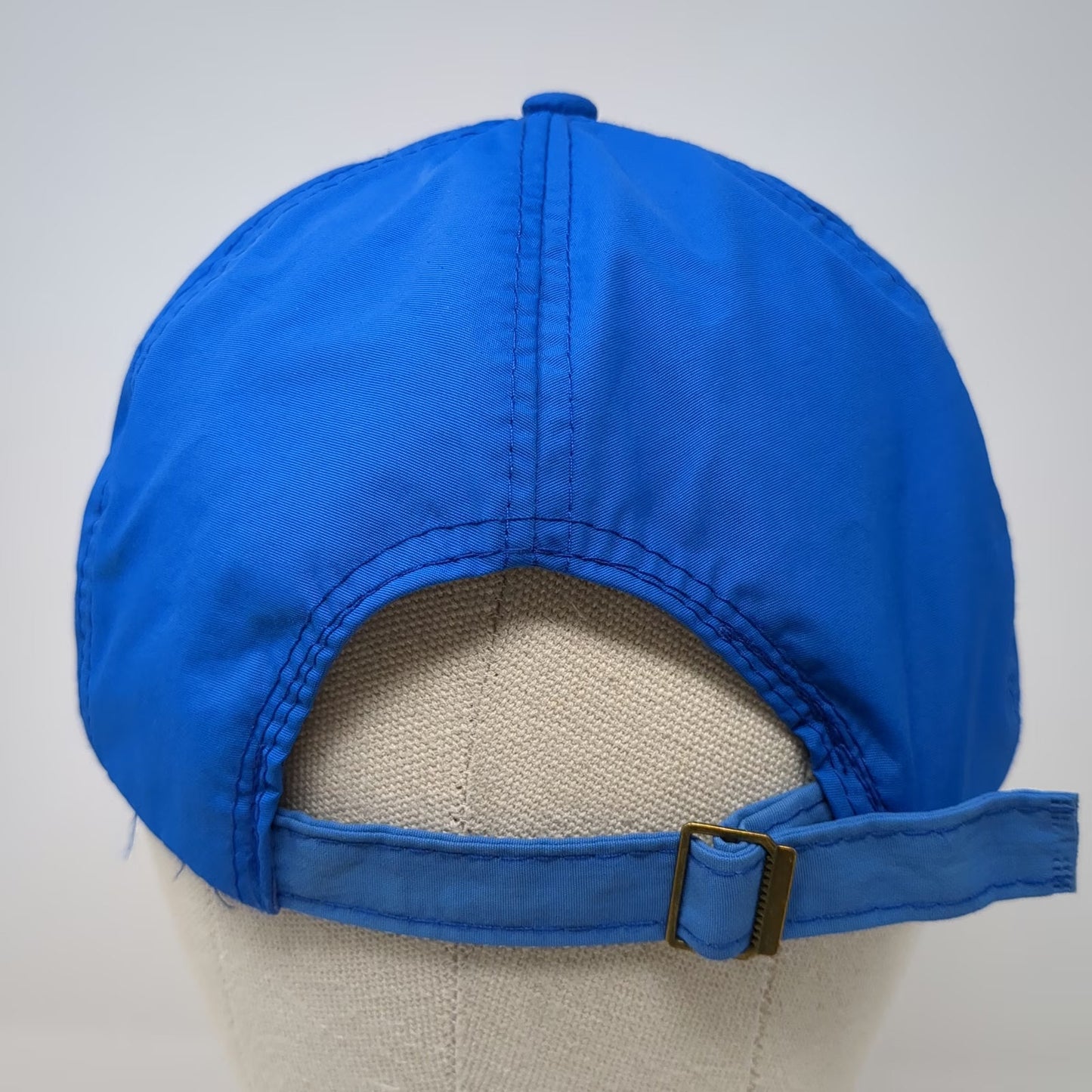 Blue NY Logo Baseball Cap OSFM Mesh Side Panels Adjustable Strapback Sport Hat