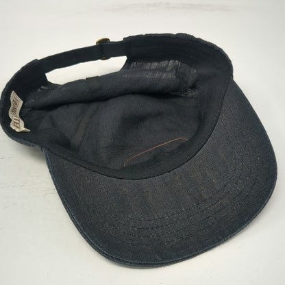 Rustek 5 Panel Black One Size Hemp Bamboo Cork Bend Oregon PNW Strapback Hat