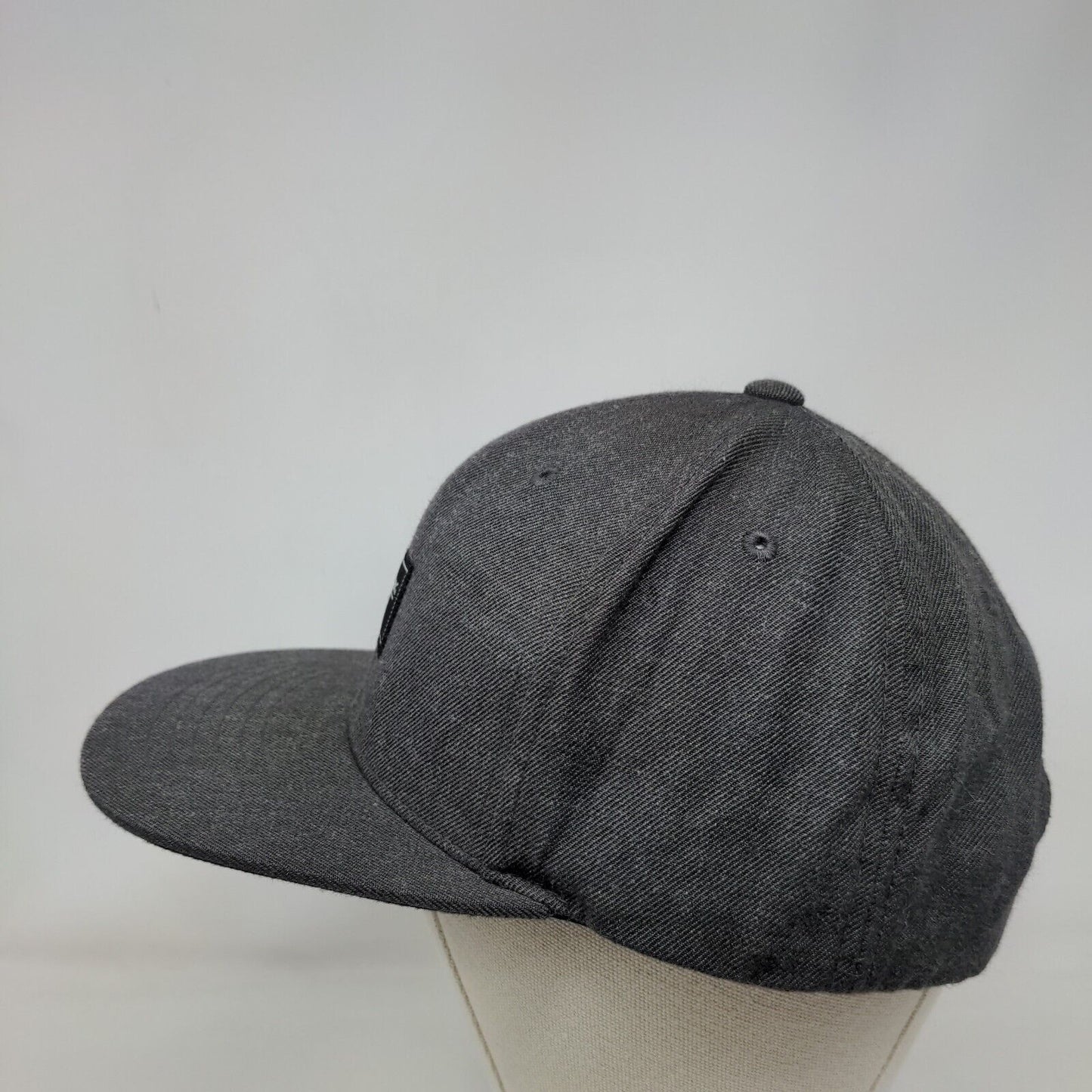 Billabong Patch Snapback Hat Gray One Size Solid Adjustable Vent Holes
