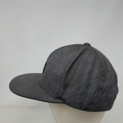 Billabong Patch Snapback Hat Gray One Size Solid Adjustable Vent Holes