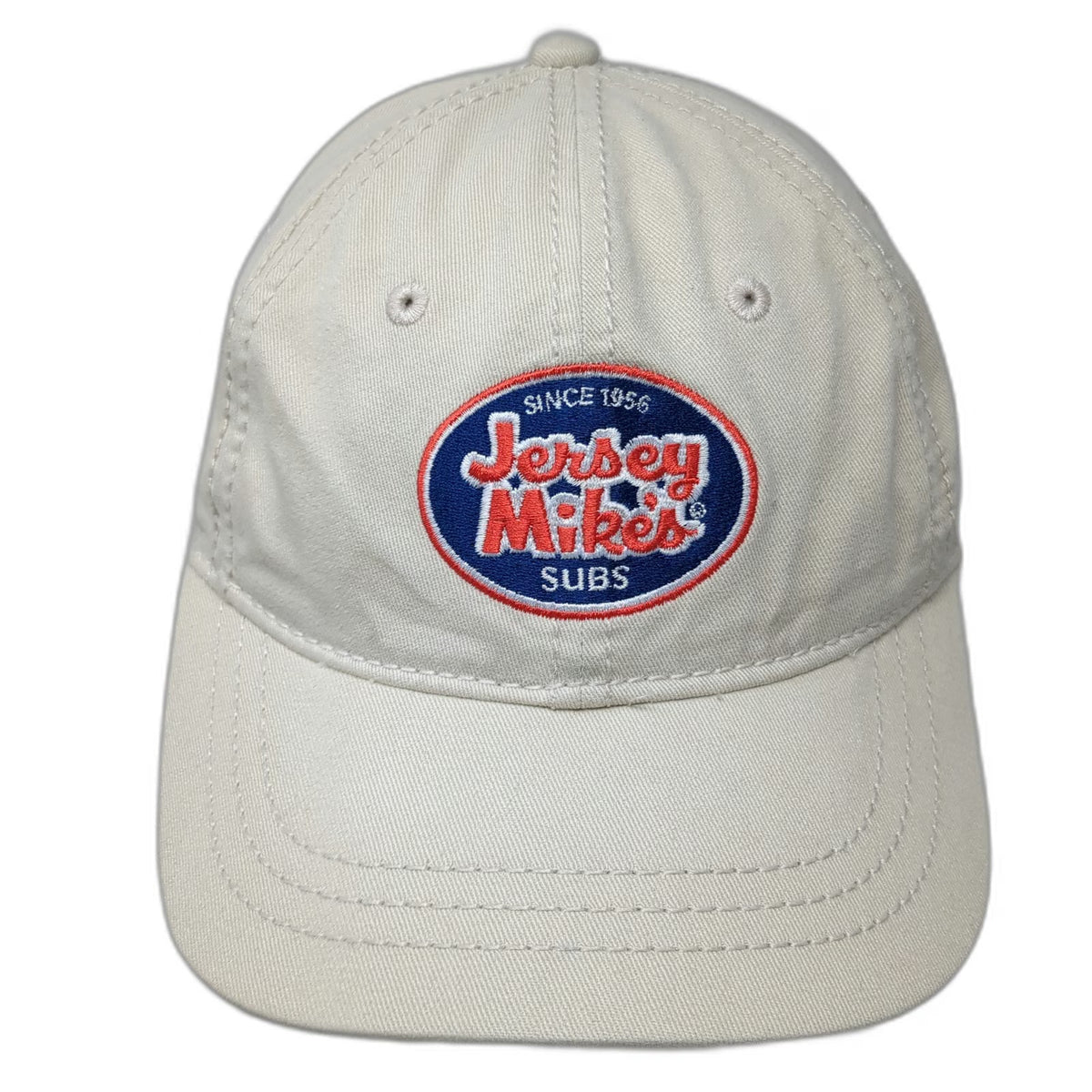 District Jersey Mike's Subs Hat Baseball Cap Beige One Size Cotton Slideback