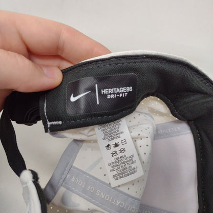 Nike Slideback Hat White OSFM Adjustable Swoosh Logo Breathable Heritage86
