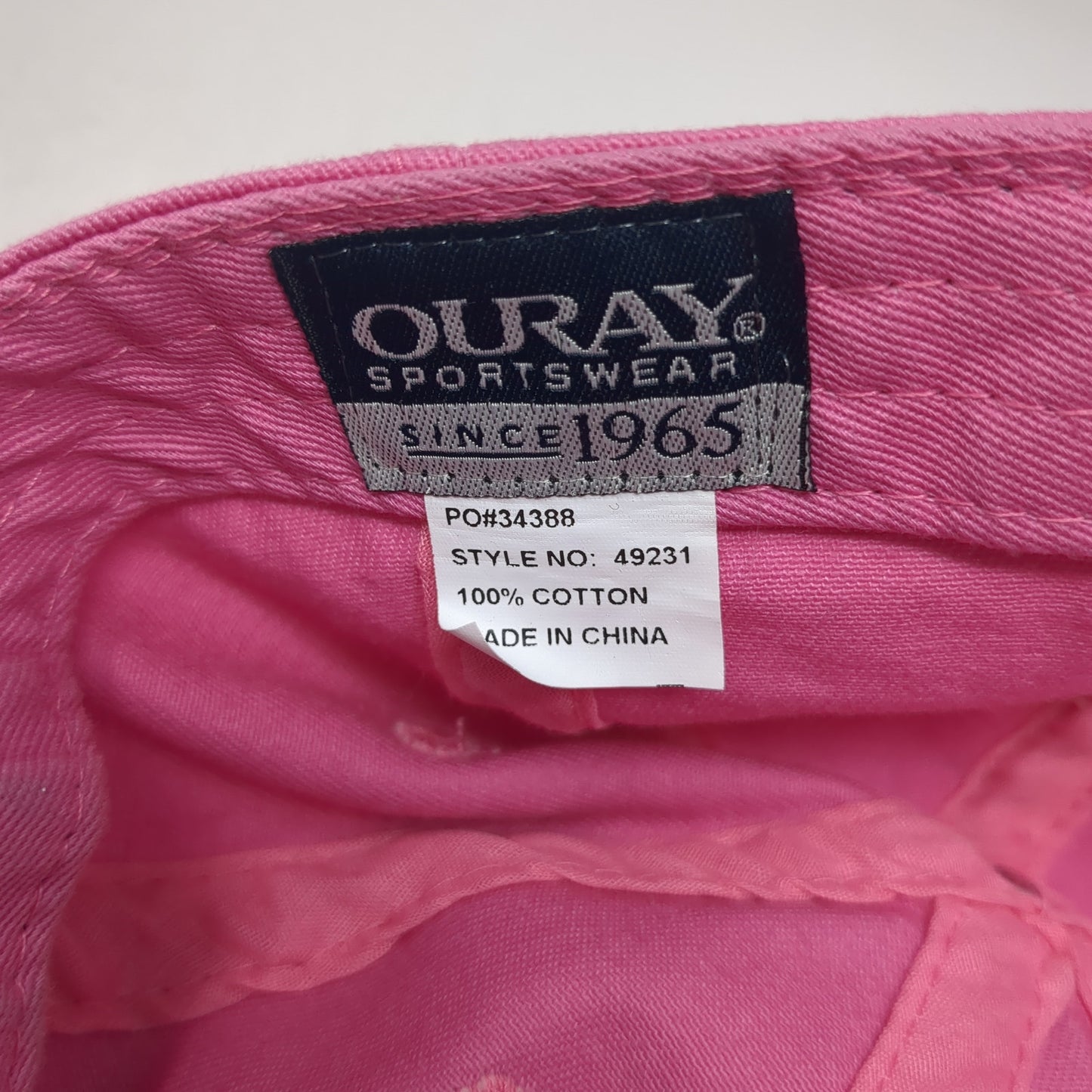 Rocky Mountain National Park Strapback Hat Pink One Size Adjustable Ouray