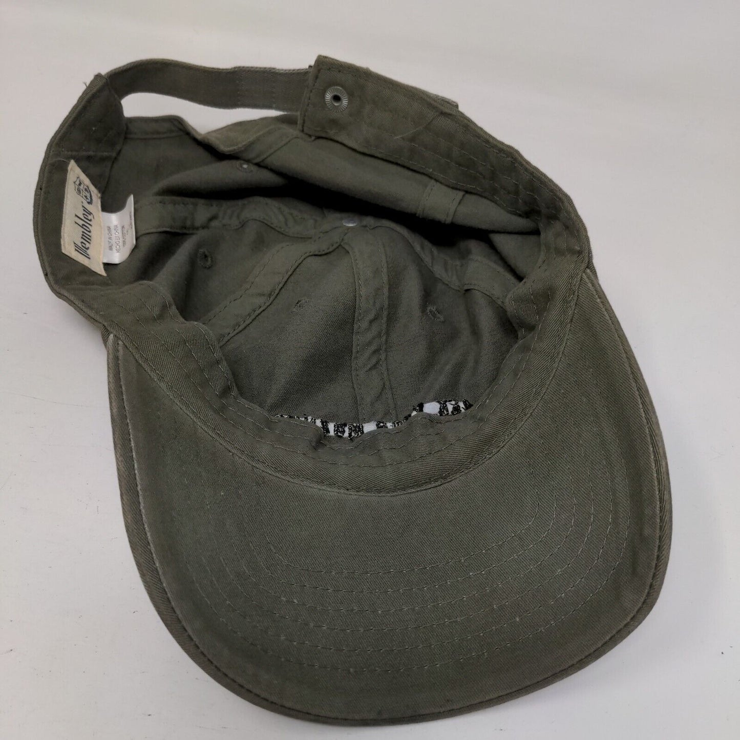 Ask Your Mother Slideback Hat Greenish-Brown One Size Embroidered
