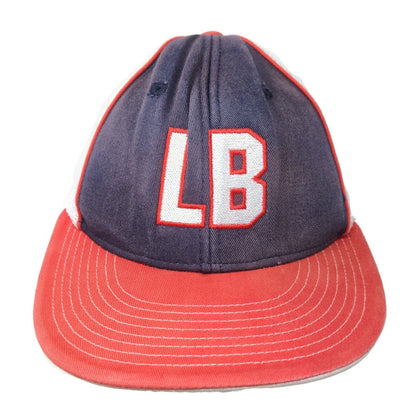 LB Fitted Trucker Hat Small-Medium Multi Embroidered Letters Mesh Back