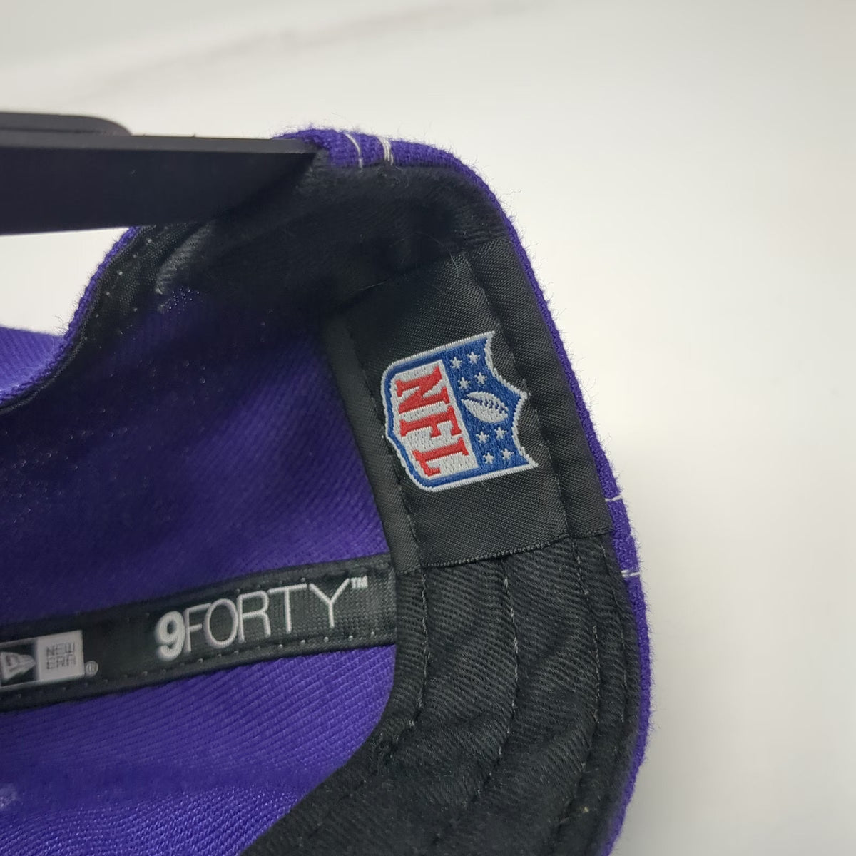 New Era Minnesota Vikings NFL Purple Snapback Hat One Size 9FORTY Black Brim