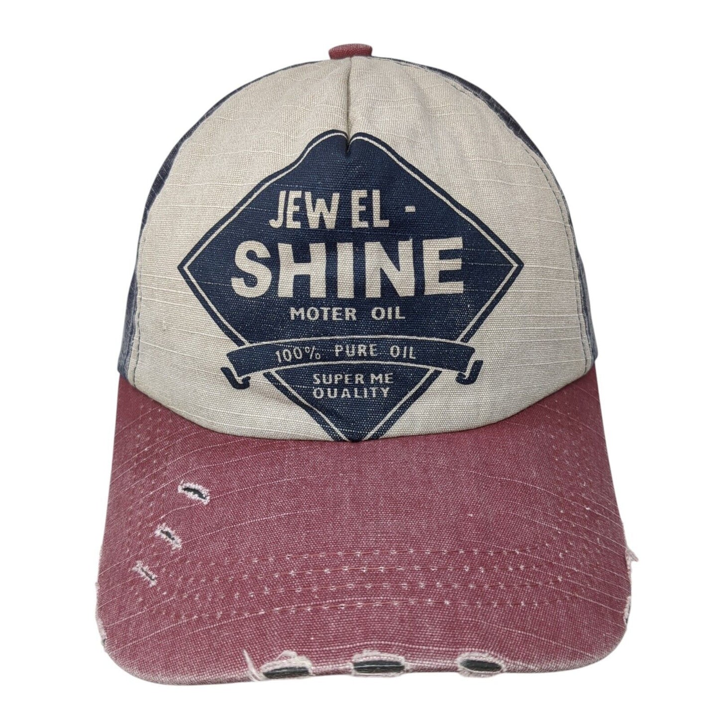Jewel Shine Moter Oil Slideback Hat Multi OSFA Adjustable Colorblock
