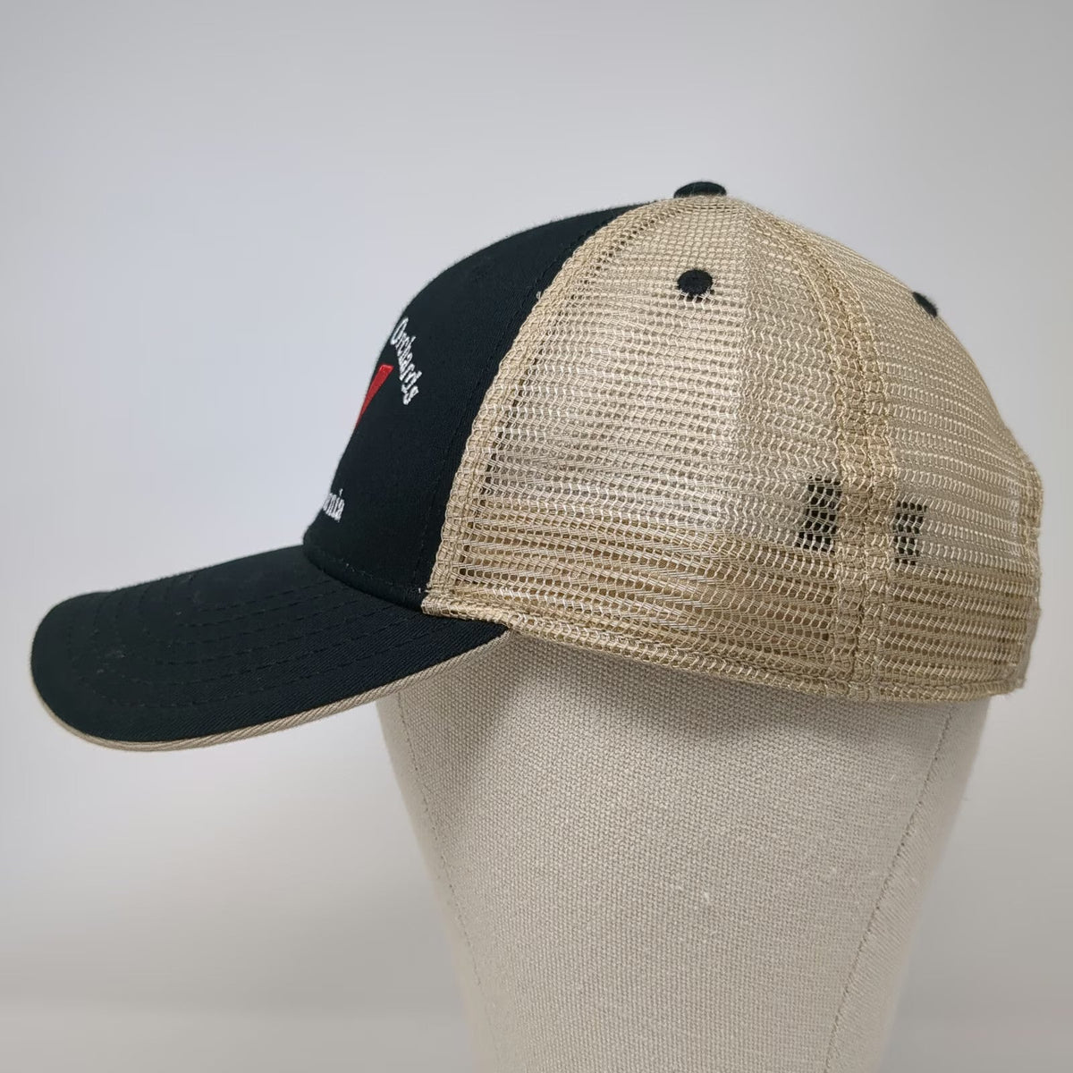 Otto Baseball Cap Black OSFM De Valentine Orchards California Mesh Strapback Hat