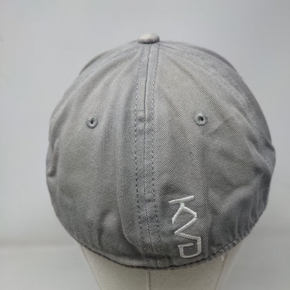 KVD Performance Headwear Fitted Hat Gray M/L Embroidered Flexfit