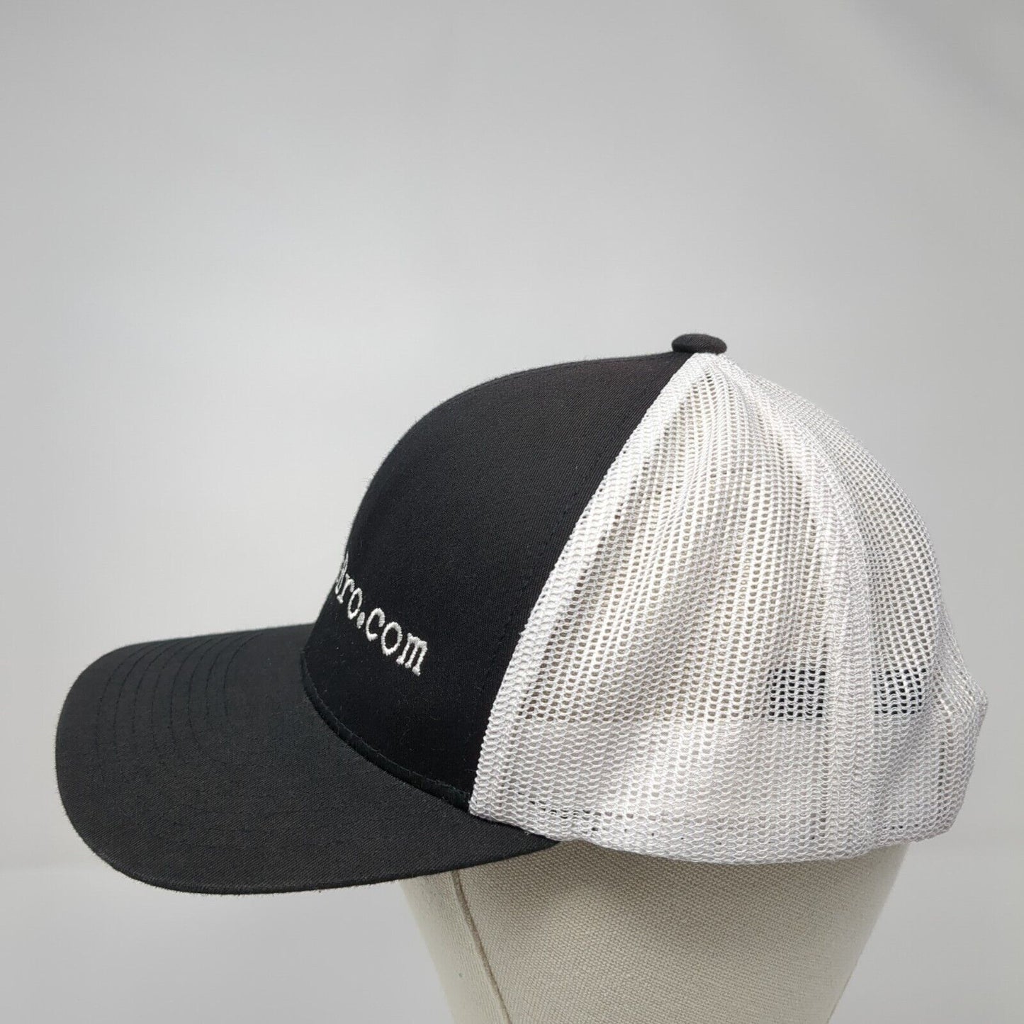 FatLossBro.Com Snapback Trucker Hat Black One Size Mesh Back Colorblock
