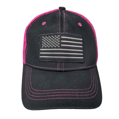 American Flag Snapback Mesh Back Trucker Hat Multi One Size 6 Panel