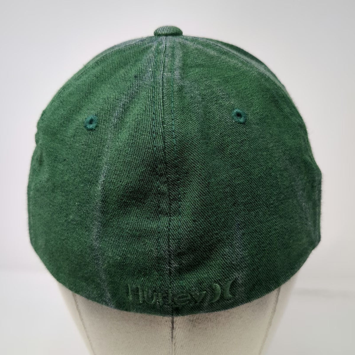 Hurley Baseball Cap Green XL Flexfit Fitted Embroidered Logo H Icon Hat