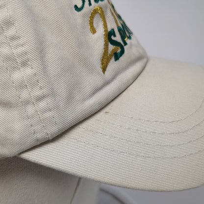 Vintage The Masters 2001 CBS Sports Slideback Hat Beige Vintage Y2K Golf