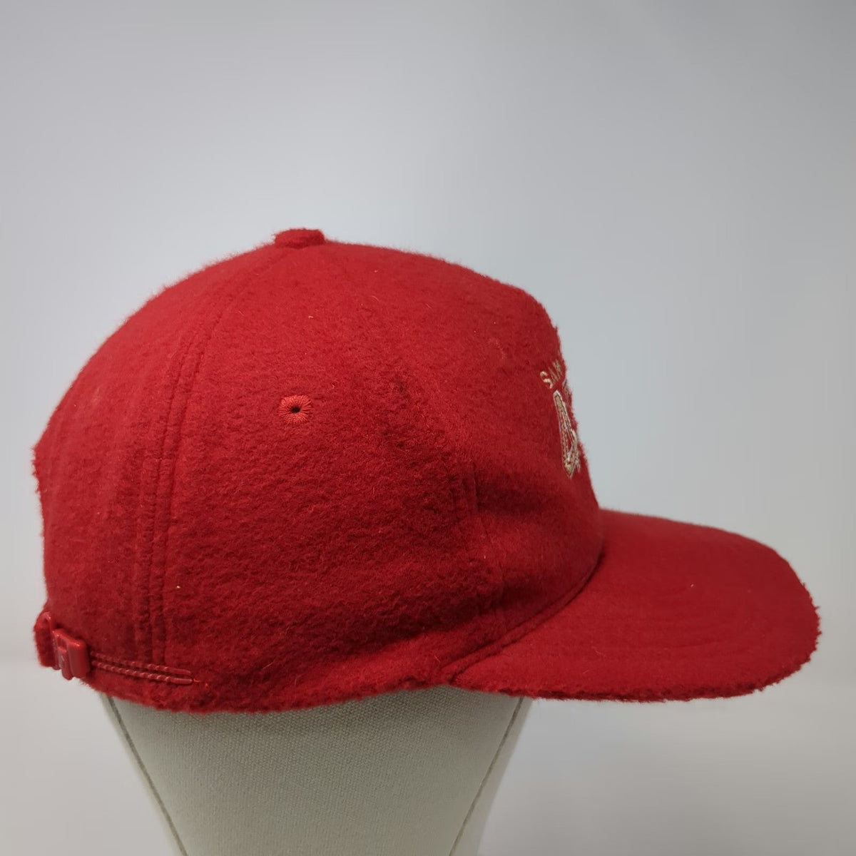 San Francisco 49ers NFL Schuessler Knitting Mills Red OS Fleece Strapback Hat