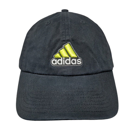 Adidas Slideback Hat Black One Size Adjustable Embroidered Climalite 6 Panel