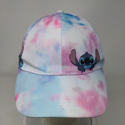 Disney Stitch Snapback Hat Multicolor One Size Tie Dye Colorful 6 Panel