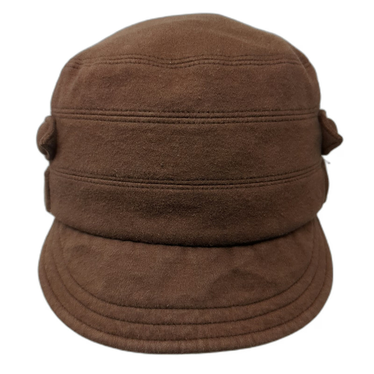 San Diego Hat Army Cap Brown One Size Cotton Decorative Side Buttons Hat