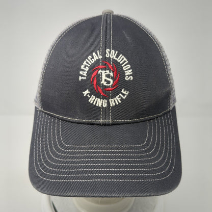 Tactical Solutions X-Ring Rifle Trucker Hat Gray One Size Mesh Back