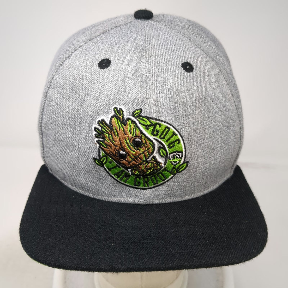 Funko Snapback Gray One Size Marvel Groot Guardians of the Galaxy Graphic Hat