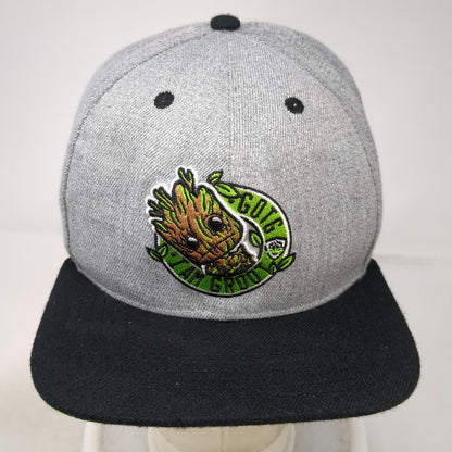 Funko Snapback Gray One Size Marvel Groot Guardians of the Galaxy Graphic Hat