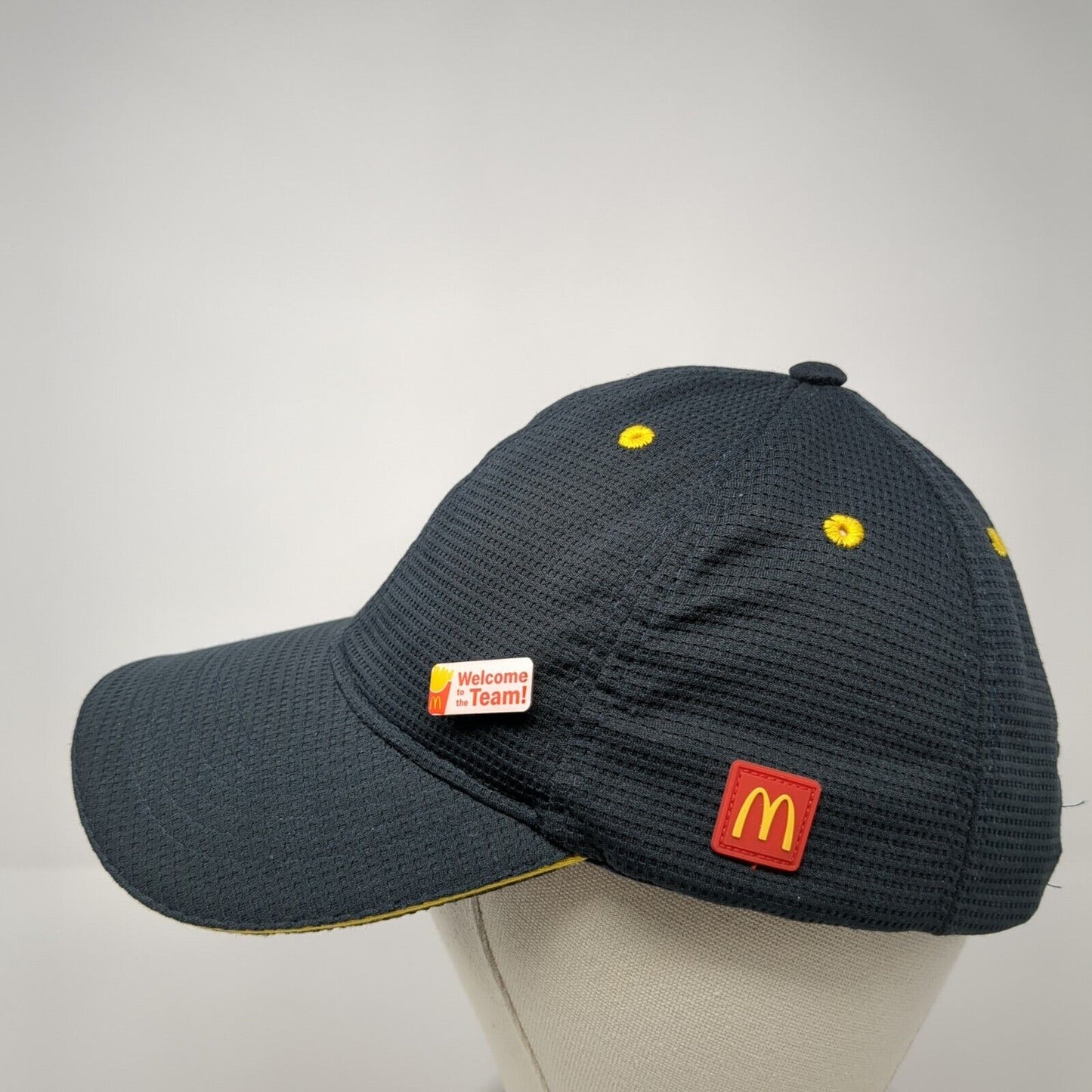 McDonald's Snapback Hat Black One Size Welcome to the Team Uniform