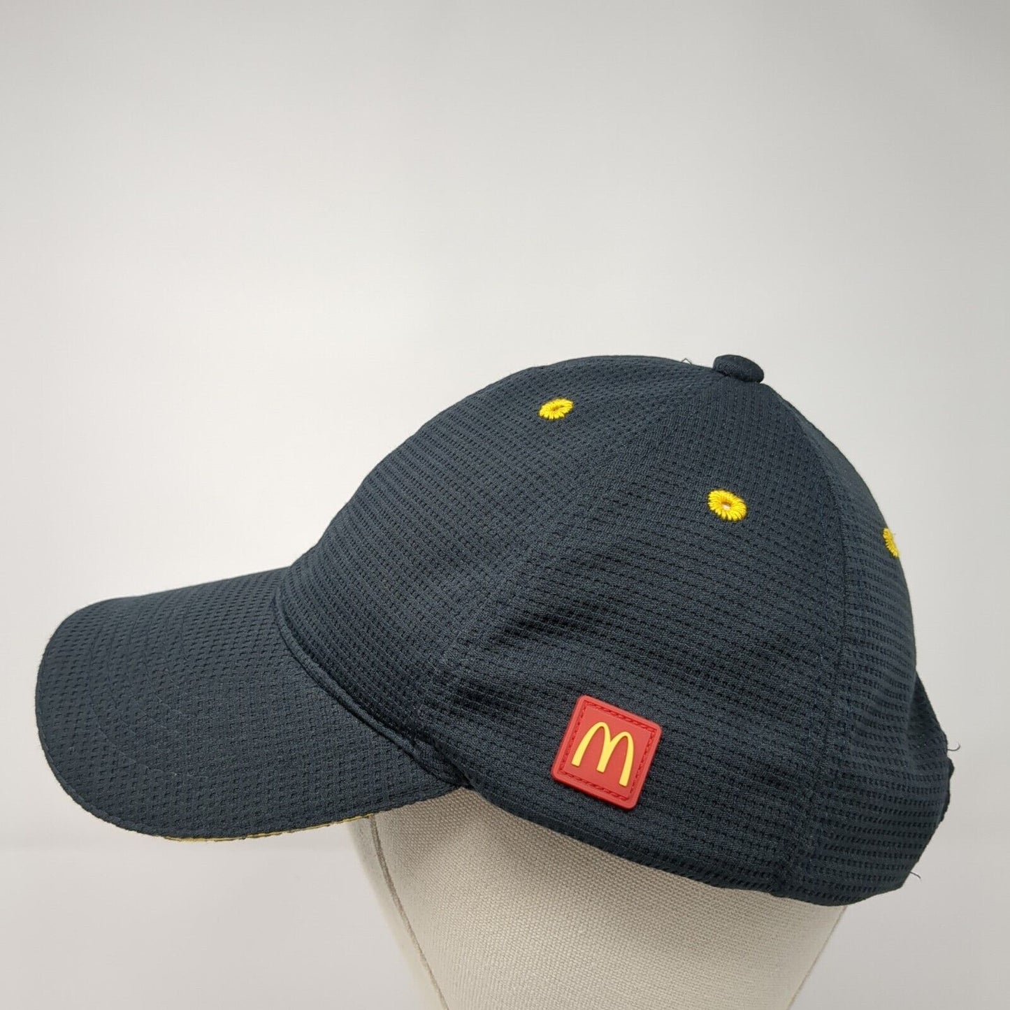 McDonald's Snapback Hat Black One Size Adjustable Employee Uniform