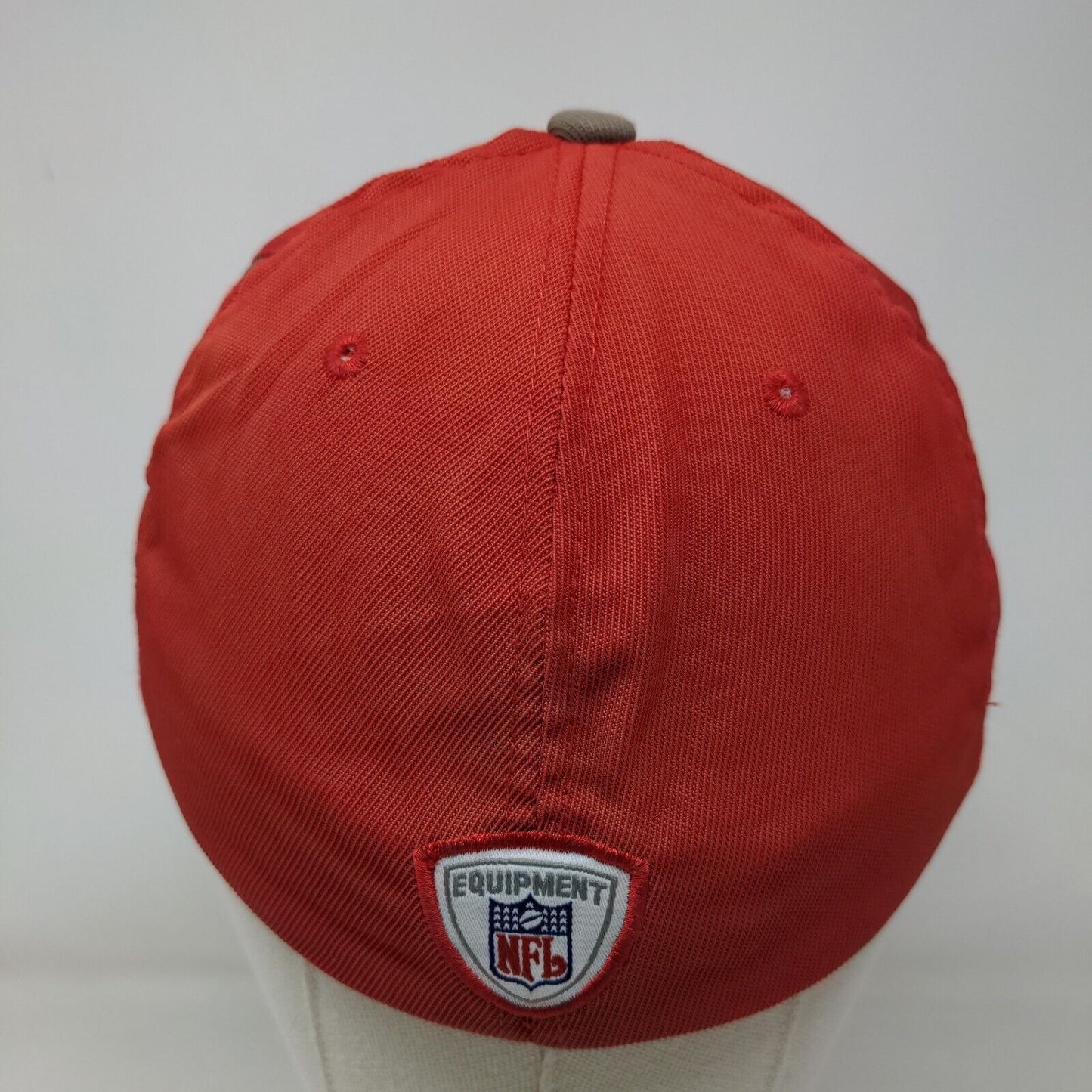 Reebok NFL Men's Fitted Hat Red OSFA Embroidered Tampa Bay Buccaneers Logo