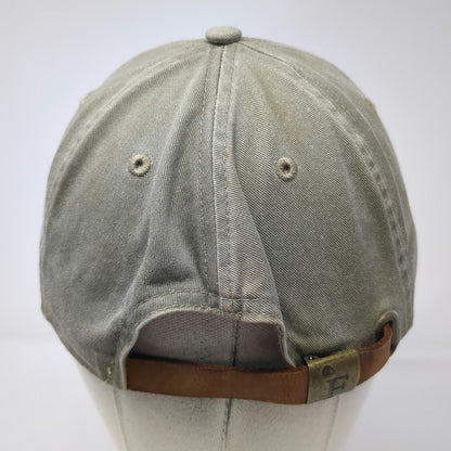 Fahrenheit Baseball Cap Gray Green One Size Schooner Olad Camden Maine Sailboat