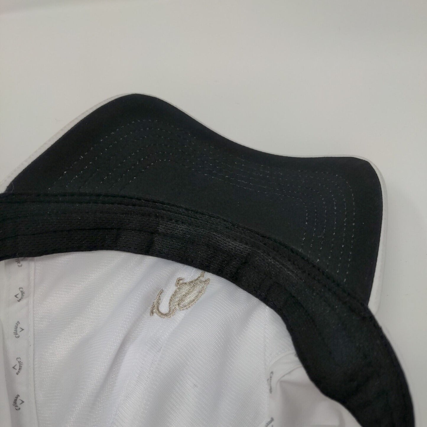Callaway by Ponyflo Ponyback Strapback Hat White OSFA Adjustable Embroidered