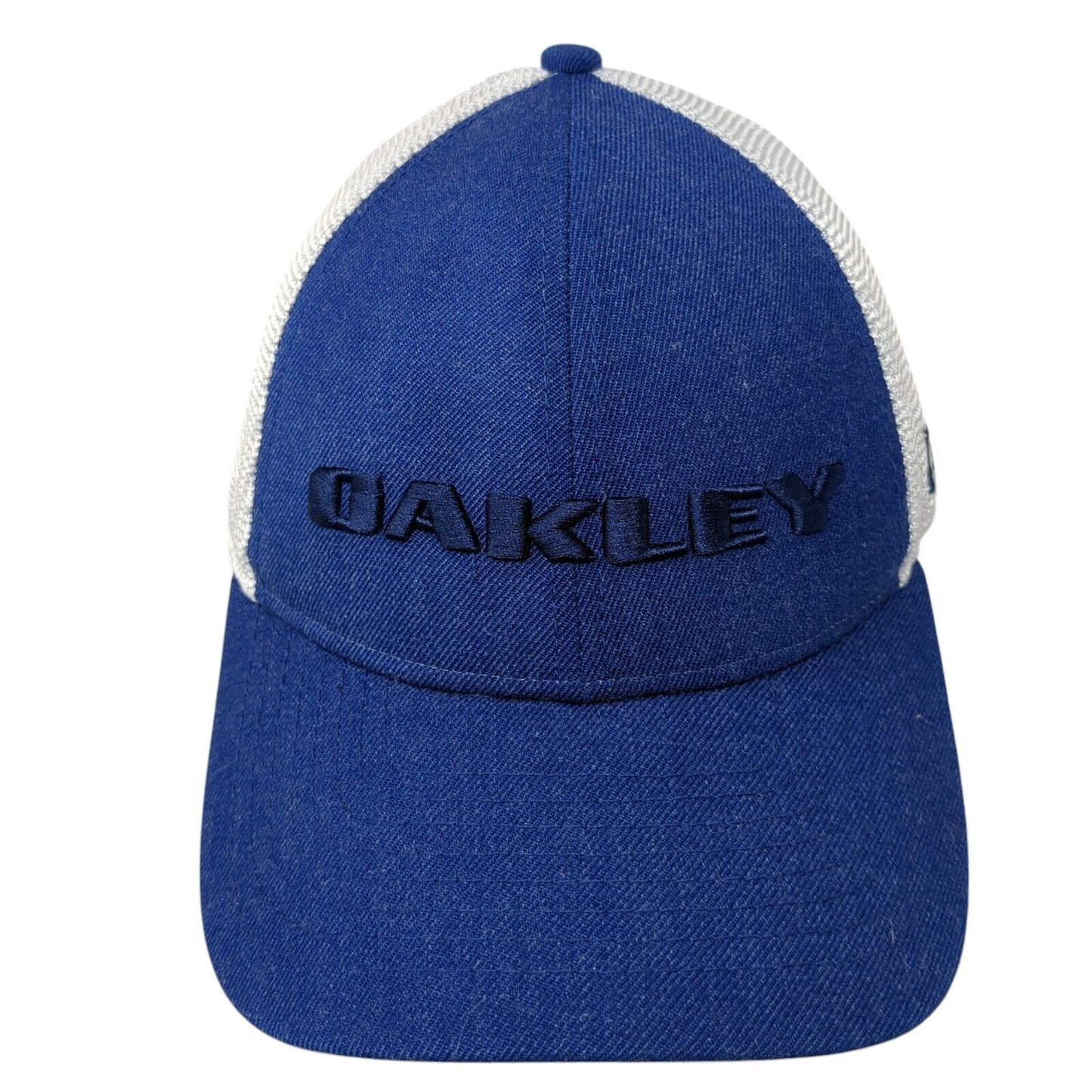 Oakley Snapback Mesh Back Trucker Hat Blue One Size New Era 9Forty