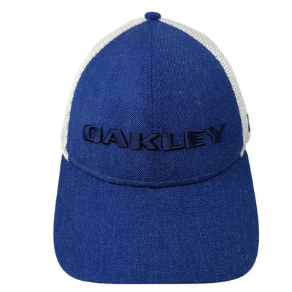 Oakley Snapback Mesh Back Trucker Hat Blue One Size New Era 9Forty