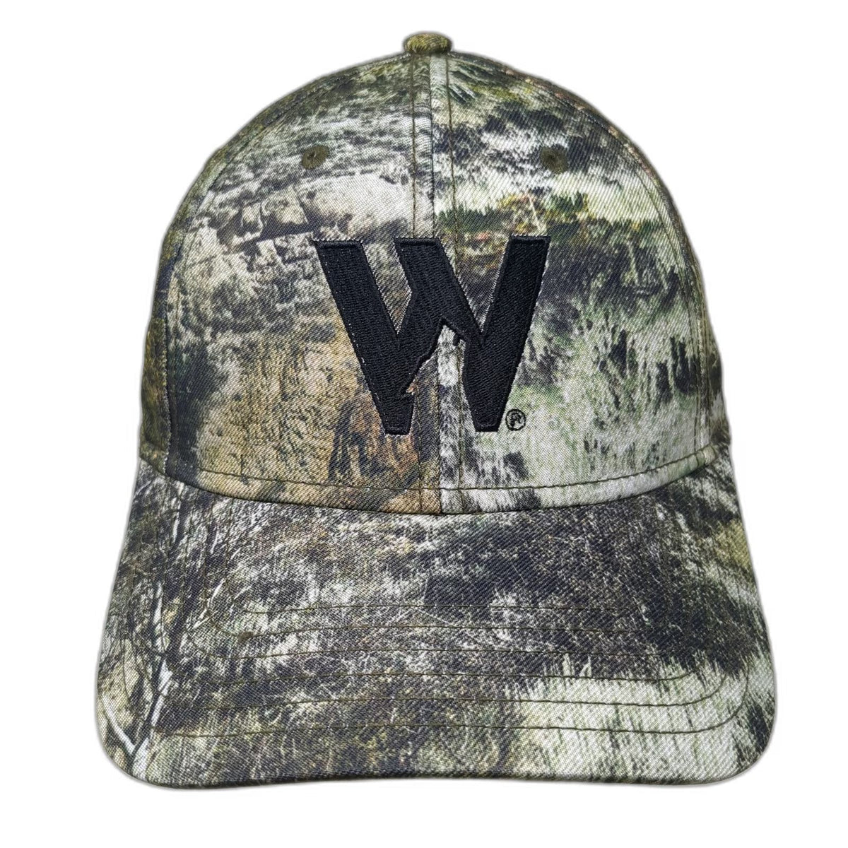 OTTO Baseball Cap Green One Size Camo Mossy Oak Key-Link Fencing Railing W Hat