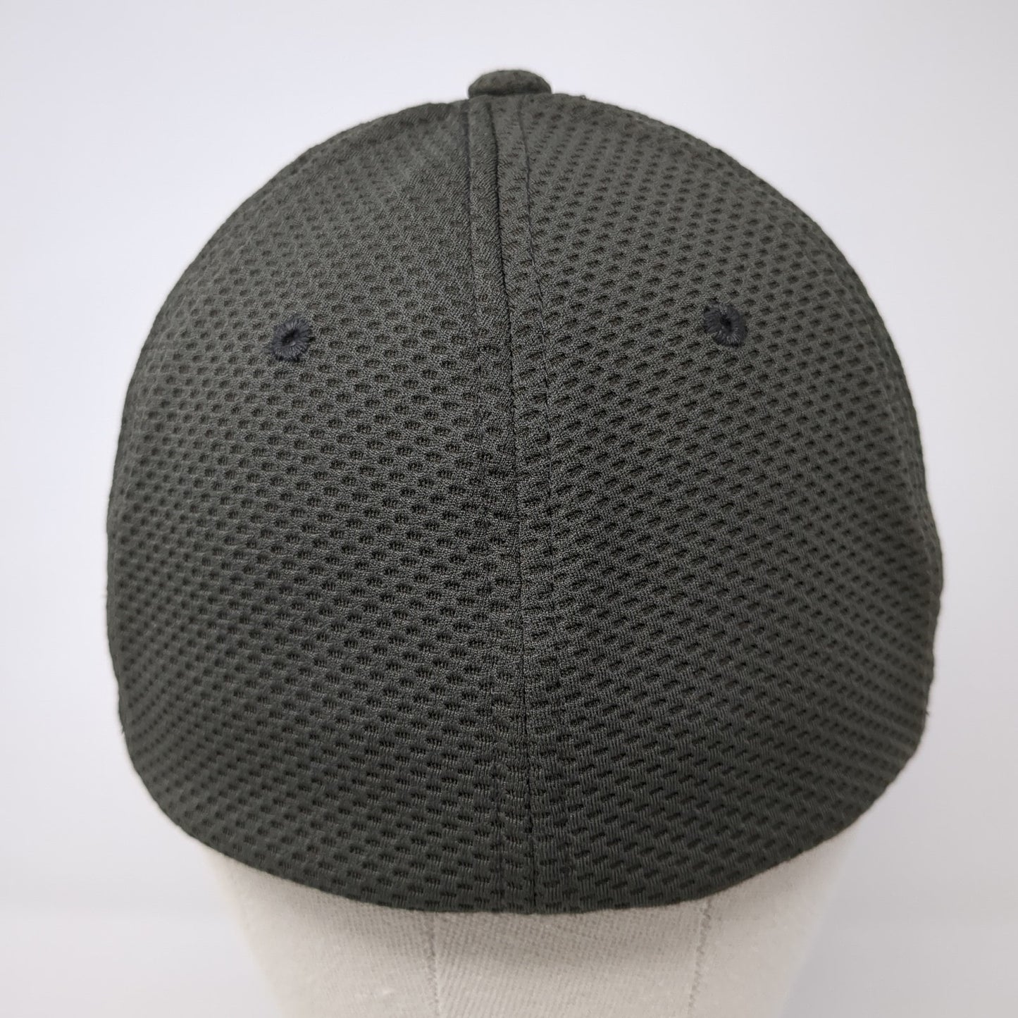 Flexfit Fitted Baseball Cap Brown Medium Lightweight Vented Holes Yupoong